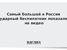 Самый большой в России ударный беспилотник показали на видео