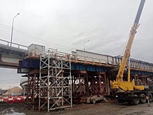 Очередной этап строительства путепровода на Петрозаводском шоссе завершат в мае