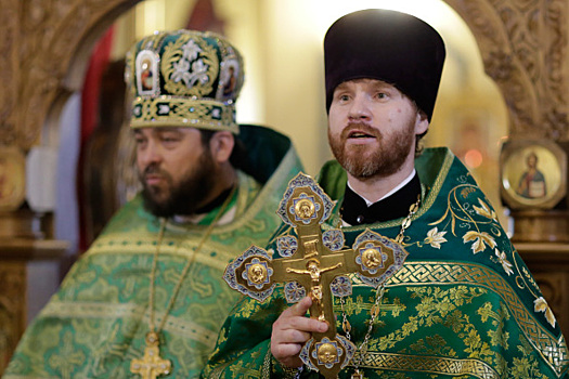 Патриарх Кирилл возглавил литургию в день обретения мощей Сергия Радонежского