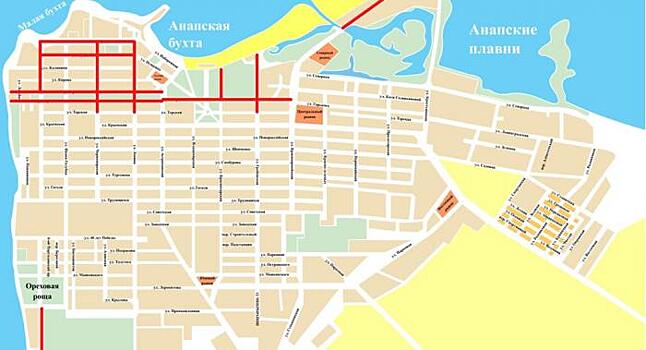 В Анапе временно ограничат движение на участках нескольких улиц