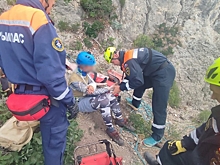 Альпинист сорвался с высоты на горе в Крыму и получил травмы
