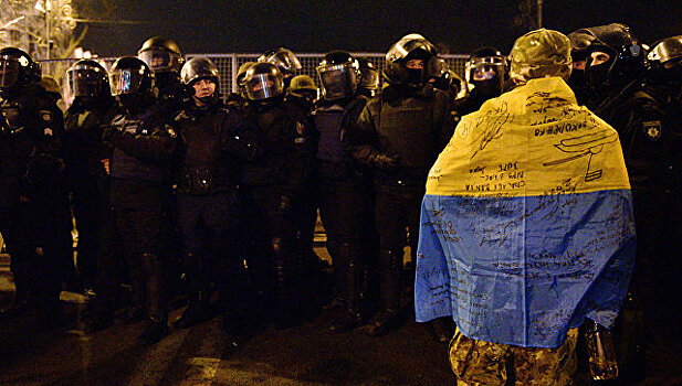 В Киеве продолжаются массовые акции по случаю годовщины Майдана
