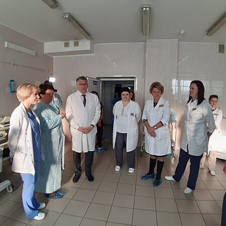 Глава г.о. Красногорск посетила акушерское отделение Красногорской городской больницы