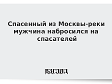 Спасенный из Москвы-реки мужчина набросился на спасателей