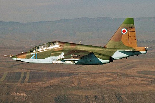 В Грузии потерпел крушение штурмовик Су-25 в ходе учений