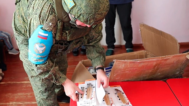 Миротворцы РФ провели гуманитарную акцию в детском саду села Ашан Нагорного Карабаха