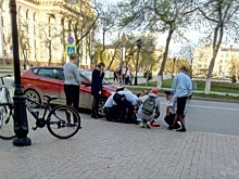 На улице Водопроводной иномарка сбила ребенка-велосипедиста