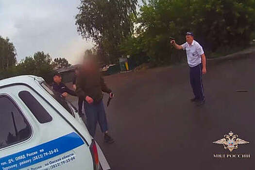 Водитель напал на автоинспекторов с ножом