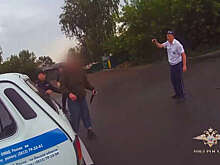 Водитель напал на автоинспекторов с ножом