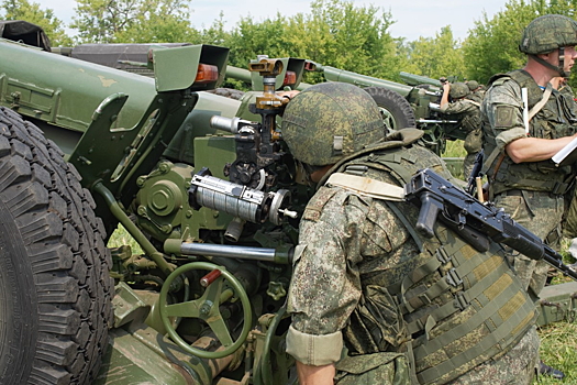 С артиллеристами Ульяновского соединения ВДВ проведено учения по стрельбе и управлению огнем