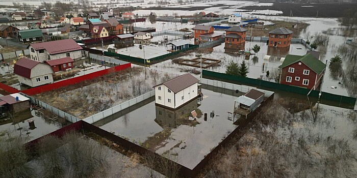 Коттеджный поселок «Золотая подкова» затопило в Подмосковье