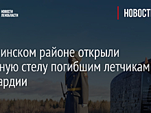 В Гатчинском районе открыли памятную стелу погибшим летчикам Росгвардии