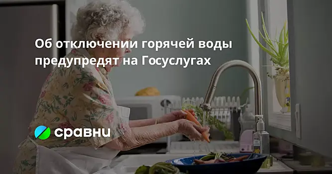 Об отключении горячей воды предупредят на Госуслугах