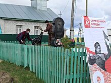 В Ялуторовском районе привели в порядок памятник Герою Советского союза