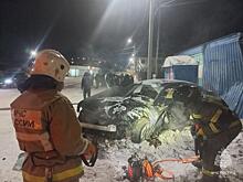 Машина врезалась в дом