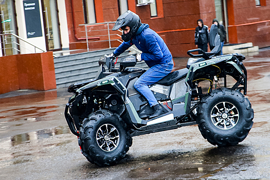 В Москве представили российский электрический квадроцикл