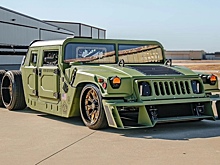 Армейский Humvee превратили в нелепый шестиколесный лоурайдер