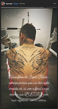 Неймар показал новые татуировки (фото)