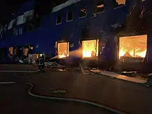 В Краснодаре произошел пожар в здании около одного из ТЦ