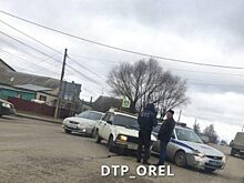 В Орле в аварию попала машина полиции