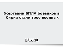 Жертвами БПЛА боевиков в Сирии стали трое военных