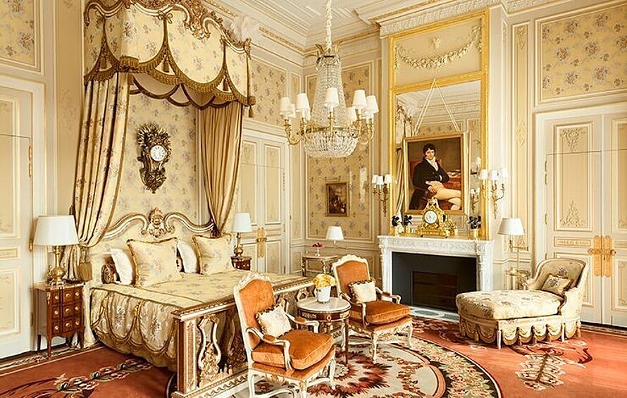 Сьют Suite Impériale, отель Ritz Paris. Цена за одну ночь — 35 тысяч долларов, или 2,5 млн рублей.