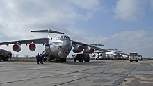 Из Ростова самолетом: Ил-76 ВКС РФ перевозят гуманитарную помощь для жителей Украины
