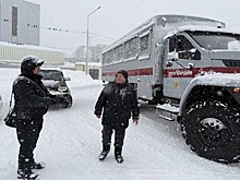 В Петропавловске-Камчатском местных жителей возит спецтранспорт правоохранителей