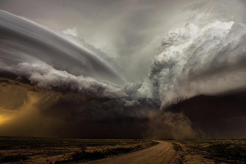 Столкновение штормов в штате Нью-Мексико