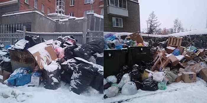 Депутат пожаловался на мусорный коллапс в центре Новосибирска