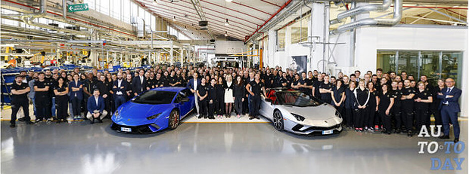 Lamborghini продала рекордные 3815 суперкаров в 2017 году