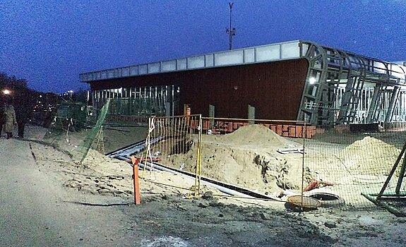 Строители возвели основные конструкции нового здания аэровокзала в карельской столице