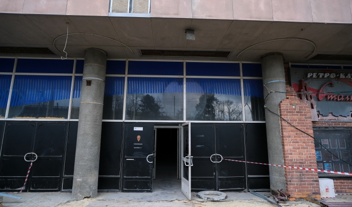 В Волгограде с фасада реконструируемого ЦУМа исчезла вывеска «Универмаг»