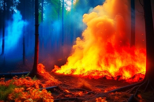 Первые лесные пожары зафиксировали в Иркутской области