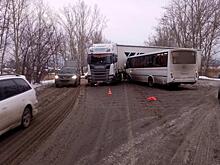 В Красноярске девять человек пострадали в ДТП с автобусом и грузовиком