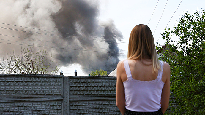 В Луганске раздалась серия взрывов