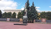На мемориале воинам, погибшим в ВОВ, в Княгинине установили монумент солдата