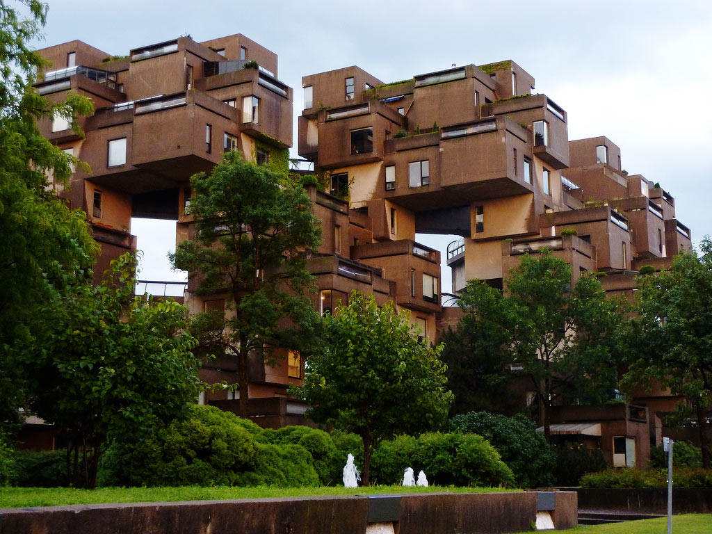 Многоквартирный дом Habitat-67, Монреаль, Канада, Северная Америка и Карибы