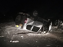 Машина перевернулась и легла в снег: видеорегистратор снял серьёзное ДТП под Нижним Новгородом