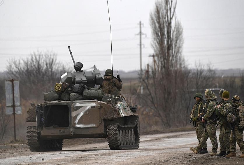 Боевая машина пехоты БМП-2 ВС РФ в Армянске