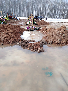 Новое Троицкое кладбище затопило в Нижегородской области