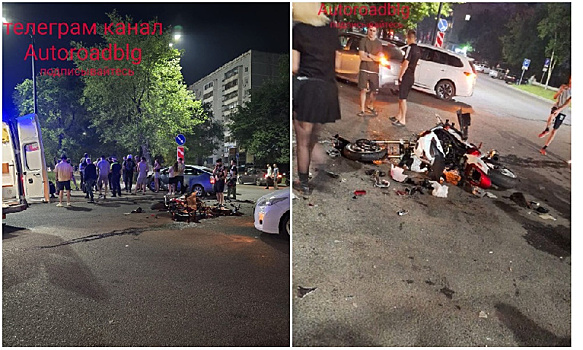 В Благовещенске пострадавшему в ночном ДТП мотоциклисту помогали прохожие