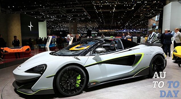 Суперкар McLaren 600LT Spider прибывает в Женеву