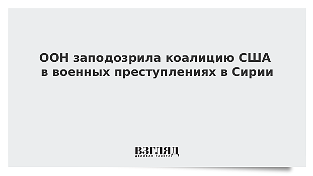 Представитель США отверг выводы комиссии ООН о военных преступлениях в Сирии