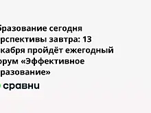 Образование сегодня  перспективы завтра: 13 декабря пройдёт ежегодный Форум «Эффективное образование»