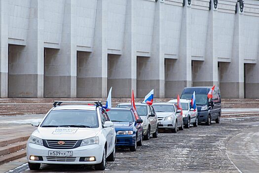Патриотический пробег по семи городам России стартовал в Музее Победы