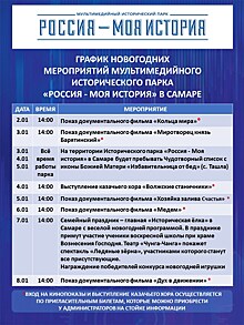 Исторический парк "Россия - Моя история" в Самаре работает бесплатно весь январь