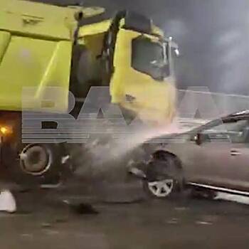 В Подмосковье из-за первого гололеда произошло массовое ДТП