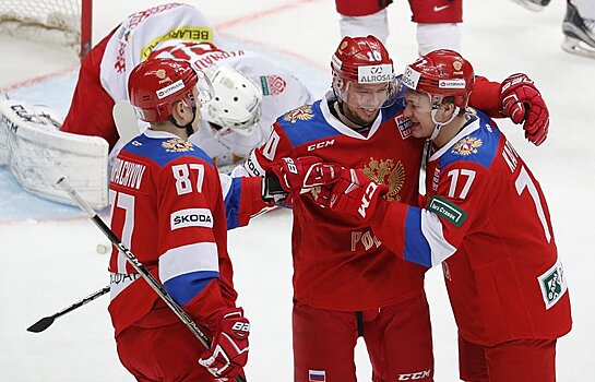 Сборная России по хоккею победила команду Белоруссии