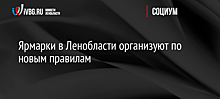 Ярмарки в Ленобласти организуют по новым правилам